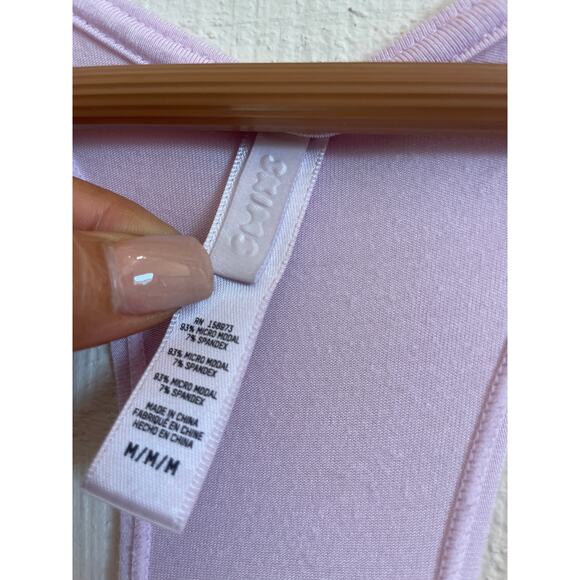 SKIMS Racerback Tank LUXURY LOUNGEWEAR Modal Top Loose Slouchy Medium M Pink - Picture 3 of 6